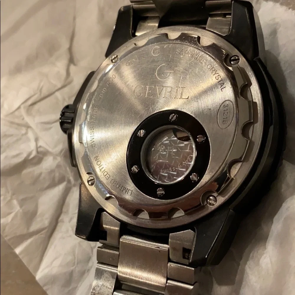 Gevril NWOT Seacloud Stainless Steel Bracelet Watc
